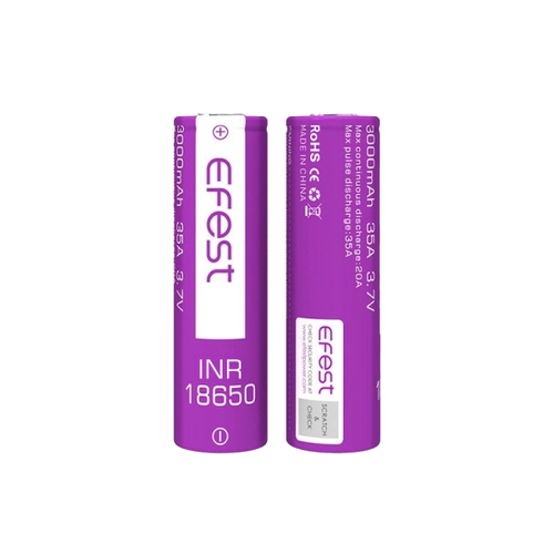 Accus INR 18650 3000mAh 35A (2pcs) - Efest