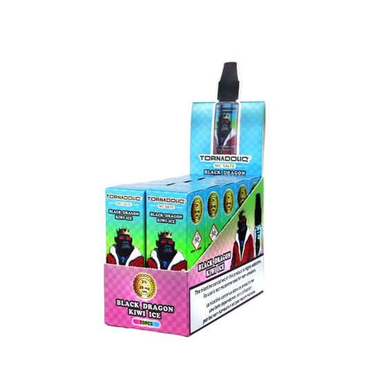 Black Dragon Kiwi Ice 20mg 10ml New Flavor - Tornadoliq