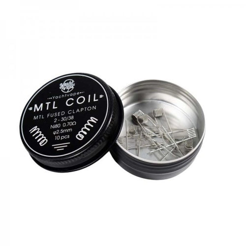 Mtl Fused Clapton 2-30/38 ni80 0.70Ω 2.5mm (10pcs) - Yachtvape