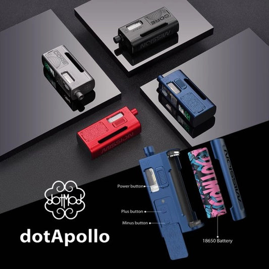 Pack dotApollo 4ml 18650 - Dotmod x Mission XV