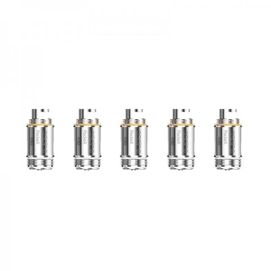 Résistances PockeX 0.6/1.2Ω (5pcs) - Aspire