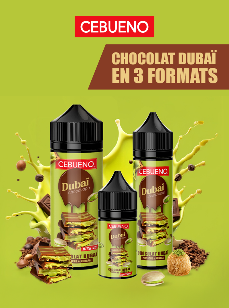Dubaï Chocovape 0mg 50ml - Cebueno