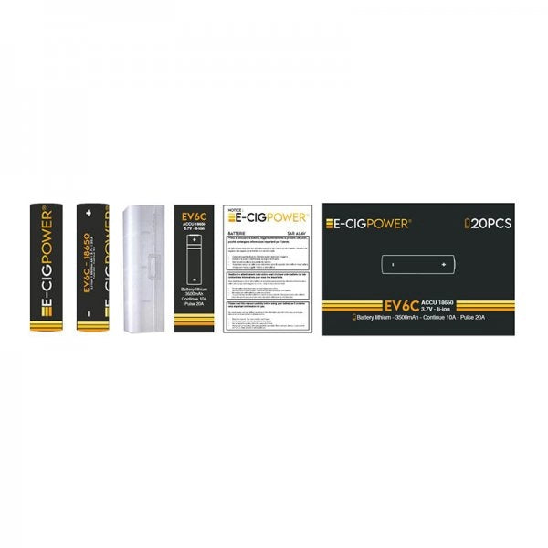 Accu 18650 EV6C 3500mAh 20A - E-Cig Power