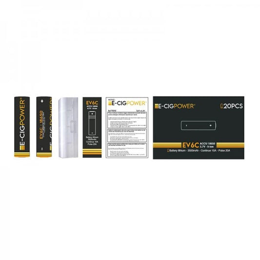 Accu 18650 EV6C 3500mAh 20A - E-Cig Power