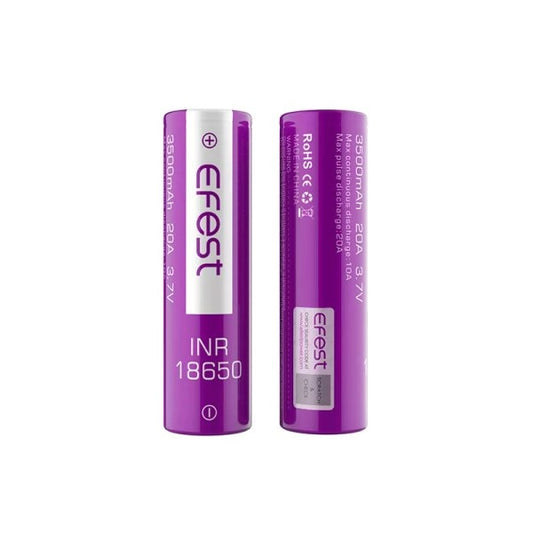 Accus INR 18650 3500mAh 20A (2pcs) - Efest