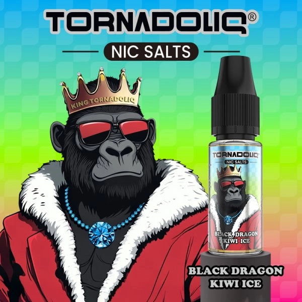 Black Dragon Kiwi Ice 20mg 10ml New Flavor - Tornadoliq