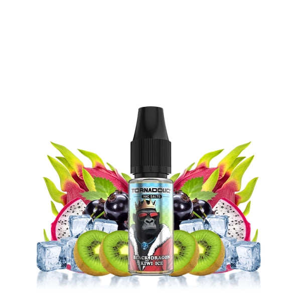 Black Dragon Kiwi Ice 20mg 10ml New Flavor - Tornadoliq