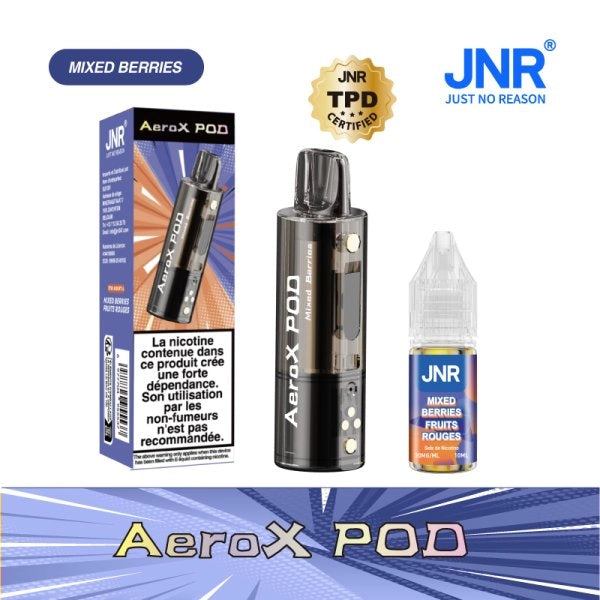 Cartouche Aero X 2ml + E-liquide 10ml 2% (1pc) - JNR