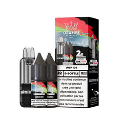 Cartouche Cubic 30k 20ml (1pc) + E-liquides 20mg 10ml (2pcs) - Crown Bar by Al Fakher