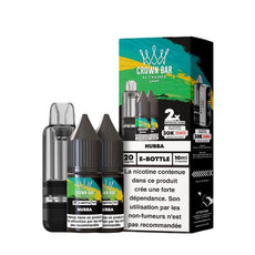 Cartouche Cubic 30k 20ml (1pc) + E-liquides 20mg 10ml (2pcs) - Crown Bar by Al Fakher