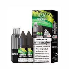 Cartouche Cubic 30k 20ml (1pc) + E-liquides 20mg 10ml (2pcs) - Crown Bar by Al Fakher