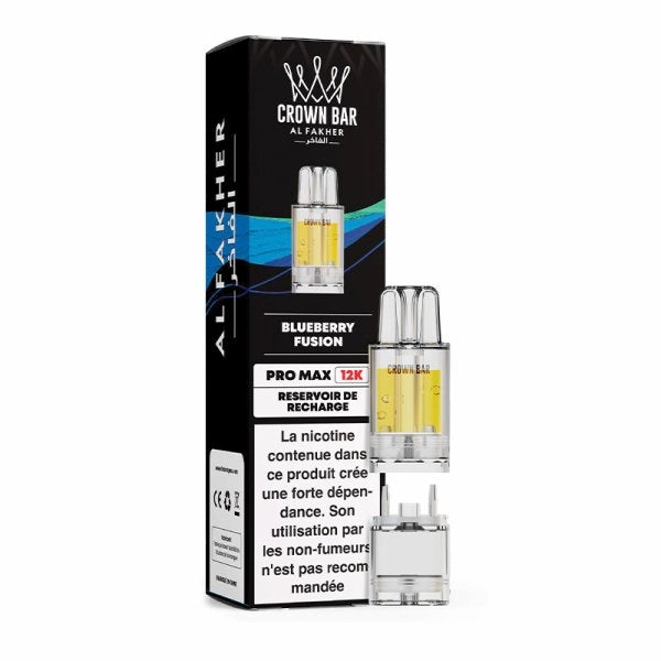 Cartouche Pré-remplie Pro Max 12k 20mg 8+2ml (1pc) - Crown Bar by Al Fakher