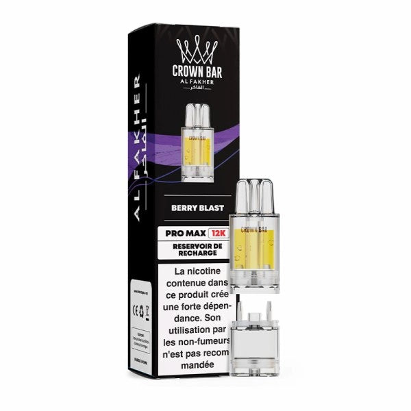 Cartouche Pré-remplie Pro Max 12k 20mg 8+2ml (1pc) - Crown Bar by Al Fakher