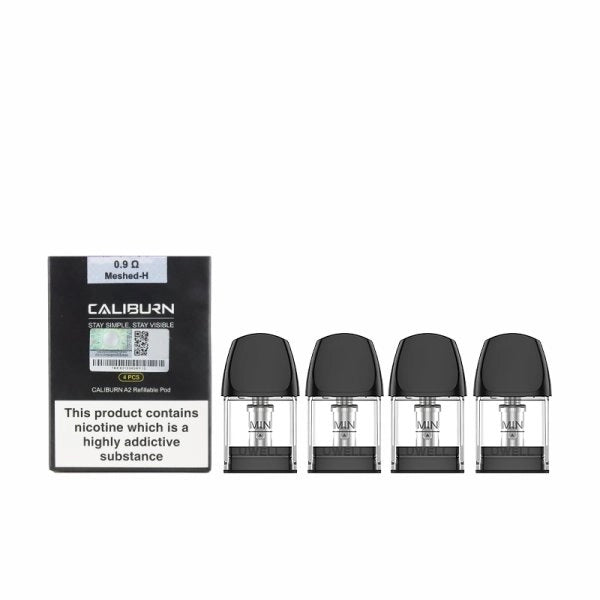 Cartouches Caliburn A2 0.9Ω 2ml (4pcs) - Uwell