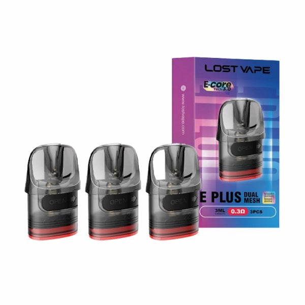 Cartouches E-Plus Dual Mesh 0.3/0.6Ω 3ml (3pcs) - Lost Vape