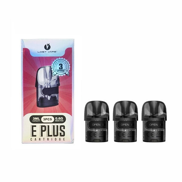 Cartouches E-Plus Pod 0.3/0.6Ω 3ml (3pcs)- Lost Vape
