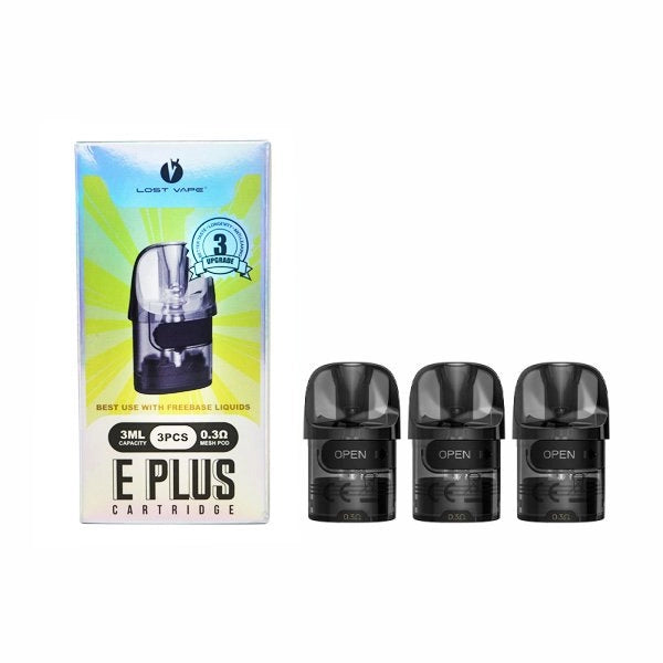Cartouches E-Plus Pod 0.3/0.6Ω 3ml (3pcs)- Lost Vape