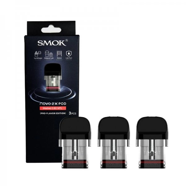 Cartouches Novo 2 X Meshed 0.8Ω 2ml (3pcs) - Smoktech