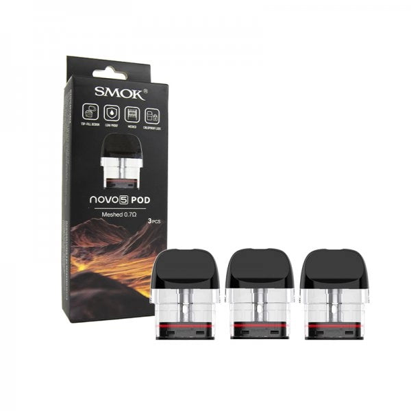 Cartouches Novo 5 Meshed 0.7Ω MTL 2ml (3pcs) - Smoktech