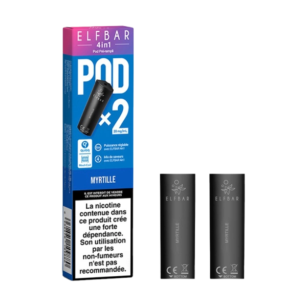 Cartouches Pré-Remplies 4in1 2ml 20mg (2pcs) - Elfbar