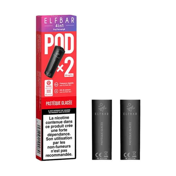 Cartouches Pré-Remplies 4in1 2ml 20mg (2pcs) - Elfbar