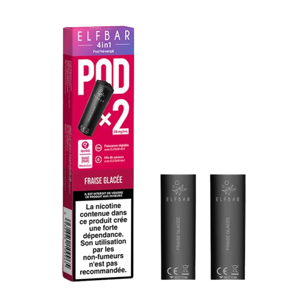 Cartouches Pré-Remplies 4in1 2ml 20mg (2pcs) - Elfbar