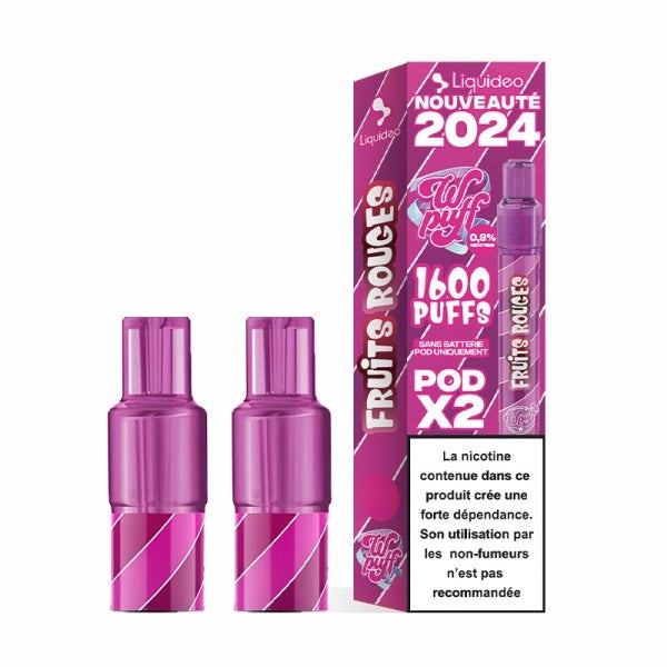 Cartouches Pré-Remplies 9mg (2pcs) - Wpuff 2.0 by Liquideo