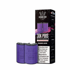 Cartouches Pré-remplies Hyper Max Advanced 30k 6mg 10+10ml (2pcs) - Crown Bar by Al Fakher