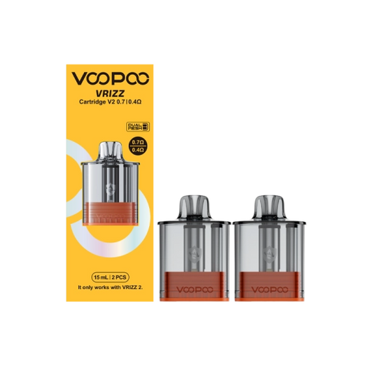 Cartouches Vrizz V2 Dual Mesh 0.7-0.4Ω 15ml (2pcs) - Voopoo
