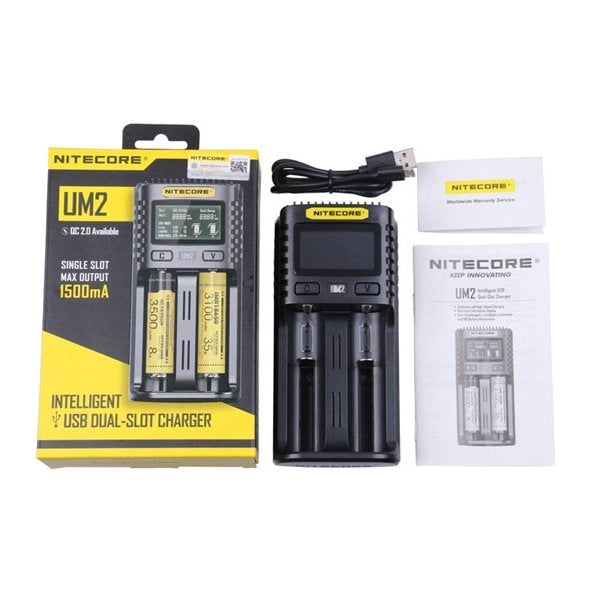 Chargeur UM2 Dual Slot 2A - Nitecore