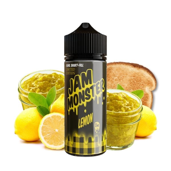 Lemon 0mg 100ml - Jam Monster by Monster Vape Labs