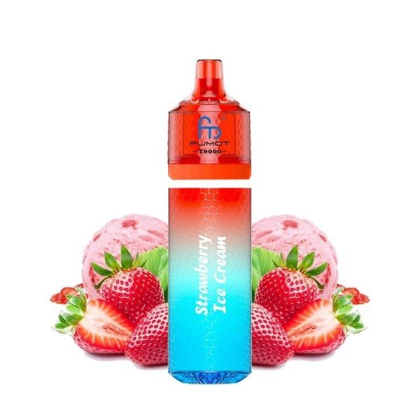 Puff T9000 TPD Strawberry Ice Cream 20mg - Fumot