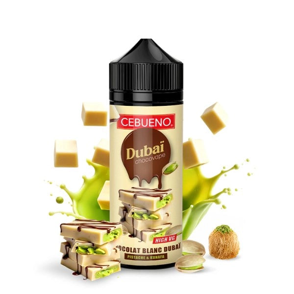 Dubaï Chocovape White 0mg 100ml - Cebueno