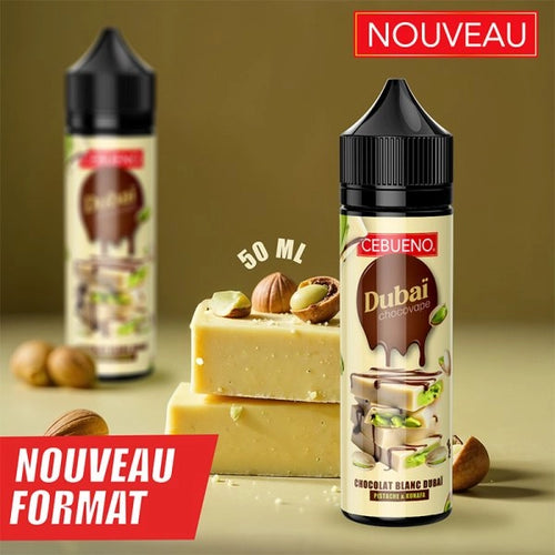 Dubaï Chocovape White 0mg 50ml - Cebueno