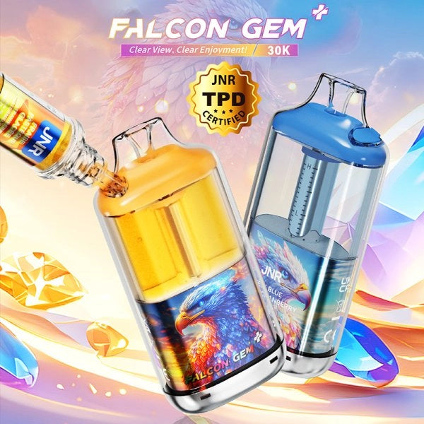 Falcon Gem+ 30K 950mAh 18ml / 2% - JNR - vue alternative