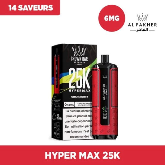 Hyper Max 25k 850mAh - Crown Bar by Al Fakher