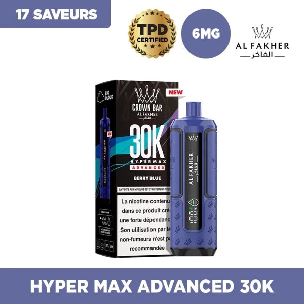 Hyper Max Advanced 30k 950mAh - Crown Bar by Al Fakher