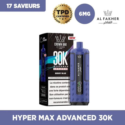 Hyper Max Advanced 30k 950mAh - Crown Bar by Al Fakher