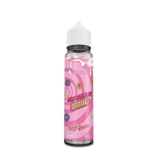 Ice Cream Fraise 0mg 50ml - Liquideo Wpuff Flavors