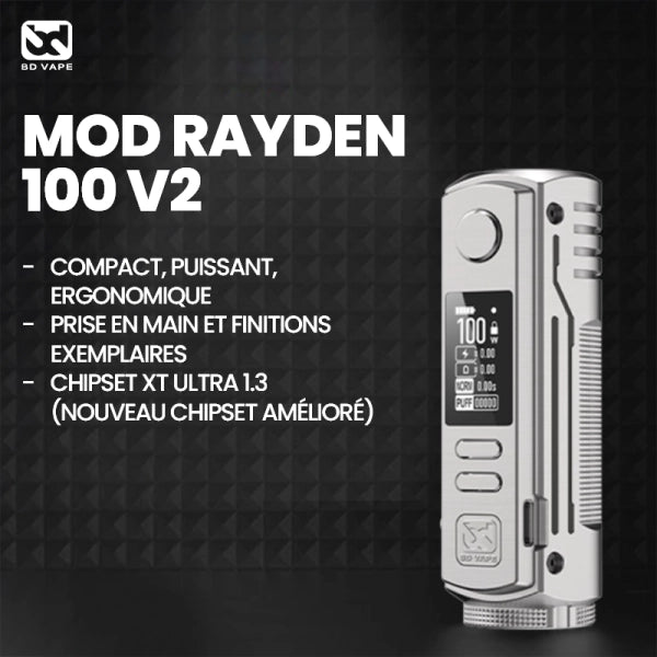 Mod Rayden 100 V2 100W 21700/18650 - BD Vape