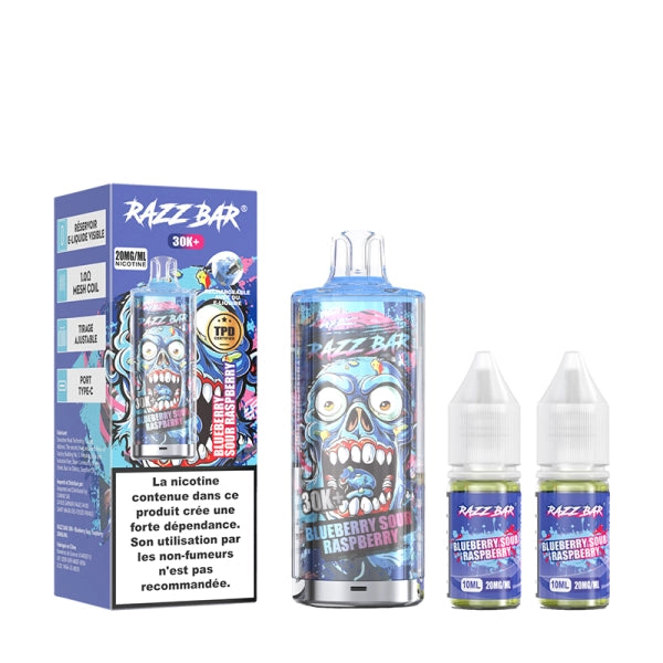 Pack 30K 650mAh 20+2ml / 2% - RazzBar