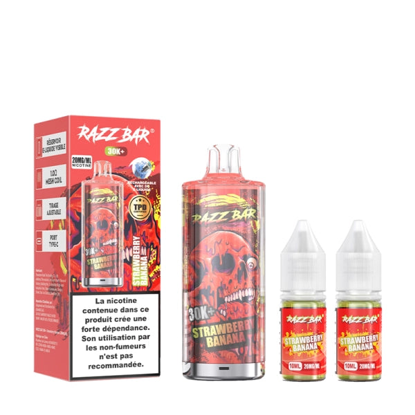 Pack 30K 650mAh 20+2ml / 2% - RazzBar