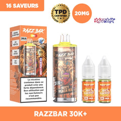 Pack 30K 650mAh 20+2ml / 2% - RazzBar