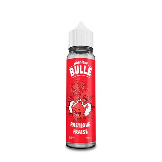 Pastèque Fraise 0mg 50ml - Liquideo Monsieur Bulle