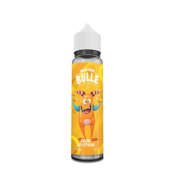 Pêche Au Citron 0mg 50ml - Liquideo Monsieur Bulle