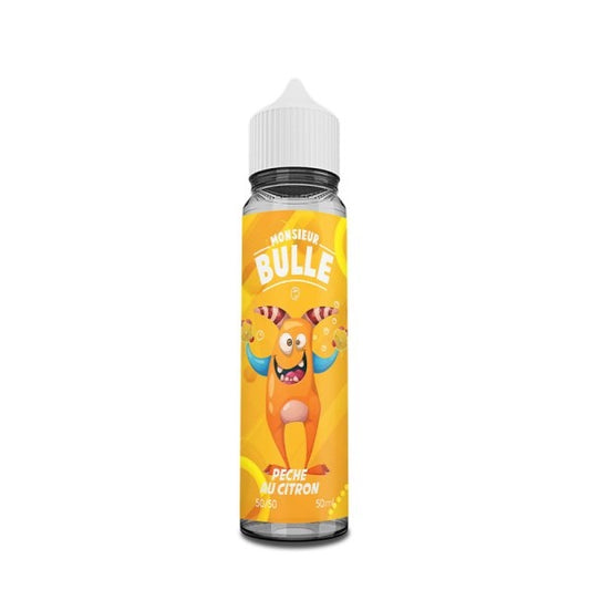 Pêche Au Citron 0mg 50ml - Liquideo Monsieur Bulle
