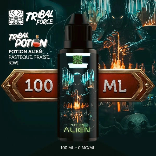 Potion Alien (Pastèque/Fraise/Kiwi) 0mg 100ml - Tribal Force