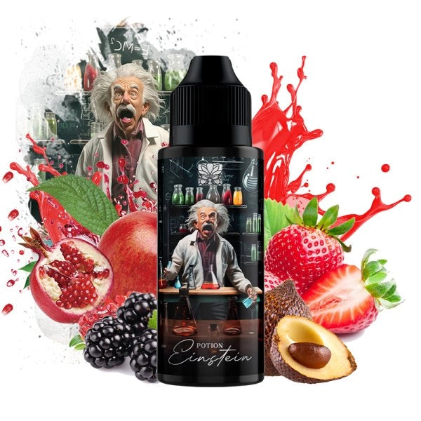 Potion Einstein (Fraise/Grenade/Fruit du serpent/Baies noires) 0mg 100ml - Tribal Force