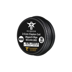 Requiem Fused Clapton Coils Ni80 0.28Ω (10pcs) - Thunder Cloud x El Mono Vapeador